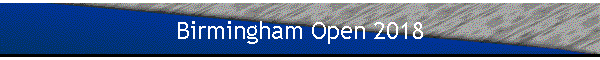 Birmingham Open 2018